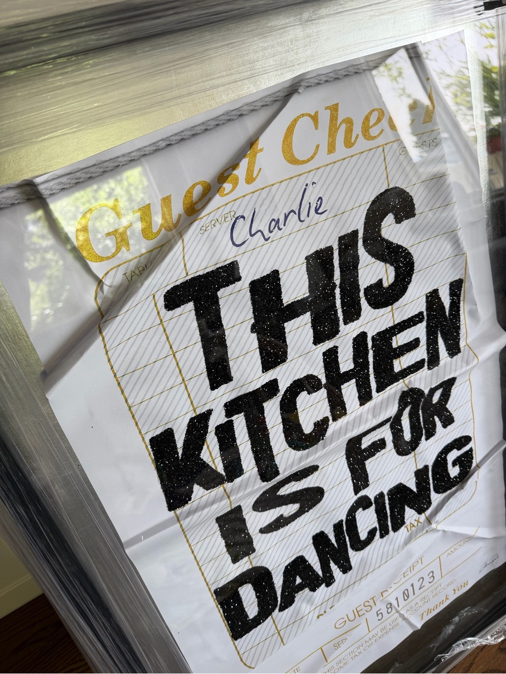 NIB Oliver Gal Guest Check “This Kitchen is for Dancing” - Picture 4 of 4